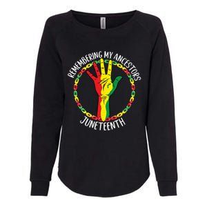 African American Ancestry Black Pride Juneteenth Party Meaningful Gift Womens California Wash Sweatshirt