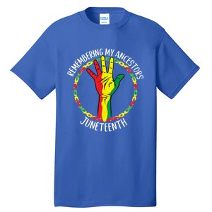 African American Ancestry Black Pride Juneteenth Party Meaningful Gift Tall T-Shirt