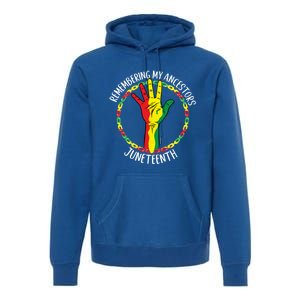 African American Ancestry Black Pride Juneteenth Party Meaningful Gift Premium Hoodie