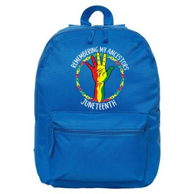 African American Ancestry Black Pride Juneteenth Party Meaningful Gift 16 in Basic Backpack