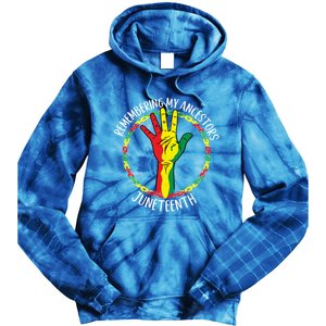 African American Ancestry Black Pride Juneteenth Party Meaningful Gift Tie Dye Hoodie