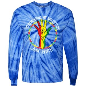 African American Ancestry Black Pride Juneteenth Party Meaningful Gift Tie-Dye Long Sleeve Shirt