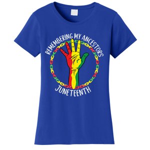 African American Ancestry Black Pride Juneteenth Party Meaningful Gift Women's T-Shirt