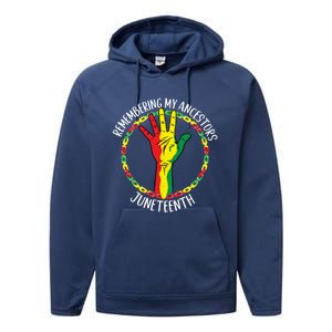 African American Ancestry Black Pride Juneteenth Party Meaningful Gift Performance Fleece Hoodie