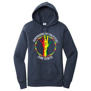 African American Ancestry Black Pride Juneteenth Party Meaningful Gift Women's Pullover Hoodie