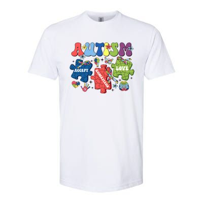 Autism Awareness Accept Understand Love Autism Puzzle Softstyle® CVC T-Shirt