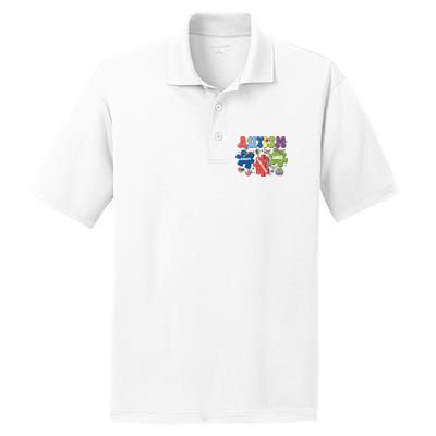 Autism Awareness Accept Understand Love Autism Puzzle PosiCharge RacerMesh Polo