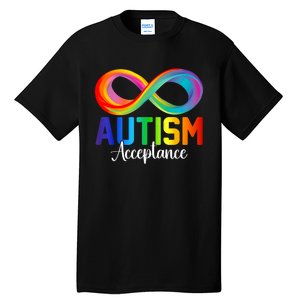 Autism Awareness Acceptance Infinity Symbol Tall T-Shirt