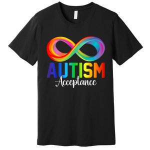 Autism Awareness Acceptance Infinity Symbol Premium T-Shirt