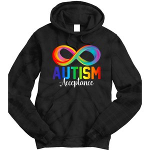 Autism Awareness Acceptance Infinity Symbol Tie Dye Hoodie