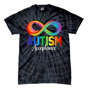 Autism Awareness Acceptance Infinity Symbol Tie-Dye T-Shirt