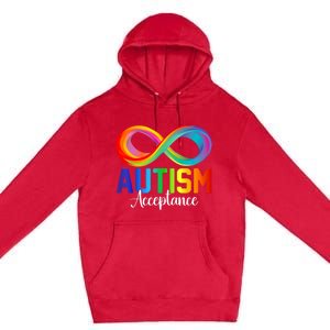 Autism Awareness Acceptance Infinity Symbol Premium Pullover Hoodie