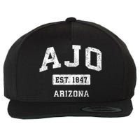 Ajo Arizona Az Vintage Sports Established Design Wool Snapback Cap