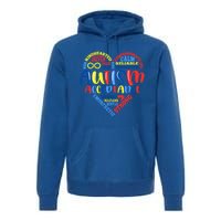 Acceptance Autism Awareness Month Support Puzzle Piece Heart Gift Premium Hoodie