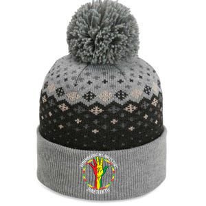 African American Ancestry Black Pride Juneteenth Party Gift The Baniff Cuffed Pom Beanie