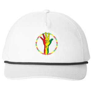 African American Ancestry Black Pride Juneteenth Party Gift Snapback Five-Panel Rope Hat