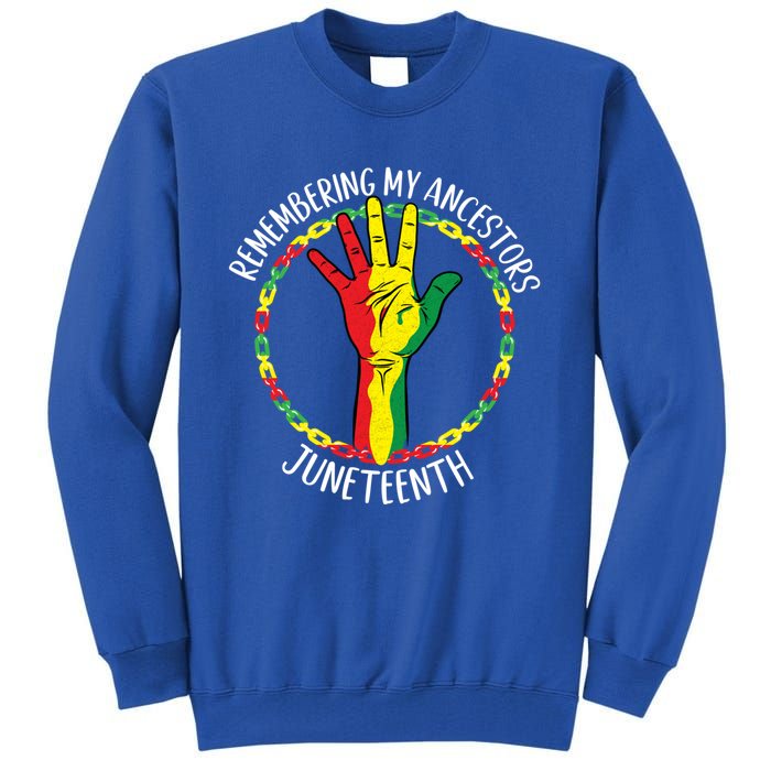 African American Ancestry Black Pride Juneteenth Party Gift Tall Sweatshirt