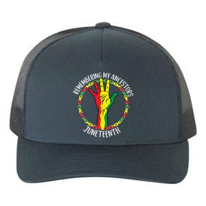 African American Ancestry Black Pride Juneteenth Party Gift Yupoong Adult 5-Panel Trucker Hat