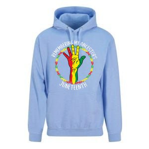 African American Ancestry Black Pride Juneteenth Party Gift Unisex Surf Hoodie