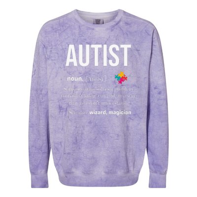 Autism Autistic Asperger Syndrom Aspie Puzzle Autist Support Colorblast Crewneck Sweatshirt