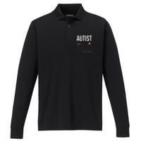 Autism Autistic Asperger Syndrom Aspie Puzzle Autist Support Performance Long Sleeve Polo