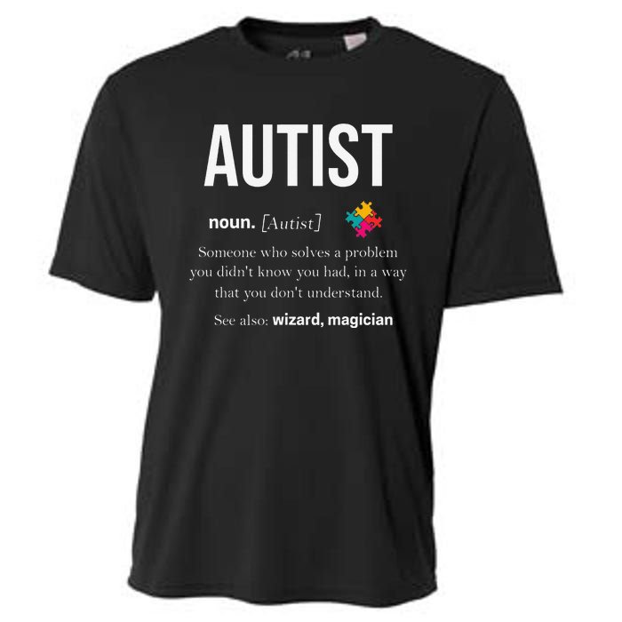 Autism Autistic Asperger Syndrom Aspie Puzzle Autist Support Cooling Performance Crew T-Shirt