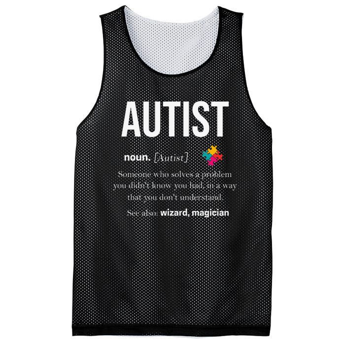 Autism Autistic Asperger Syndrom Aspie Puzzle Autist Support Mesh Reversible Basketball Jersey Tank