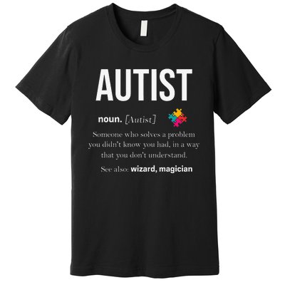 Autism Autistic Asperger Syndrom Aspie Puzzle Autist Support Premium T-Shirt