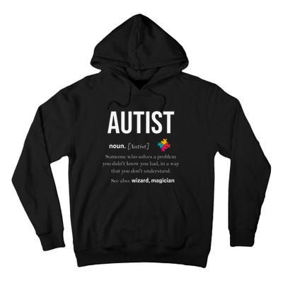 Autism Autistic Asperger Syndrom Aspie Puzzle Autist Support Tall Hoodie