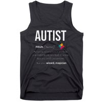 Autism Autistic Asperger Syndrom Aspie Puzzle Autist Support Tank Top