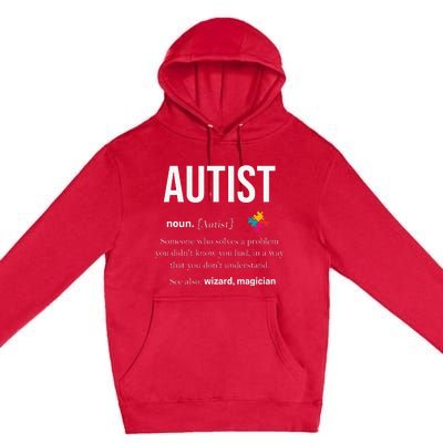 Autism Autistic Asperger Syndrom Aspie Puzzle Autist Support Premium Pullover Hoodie