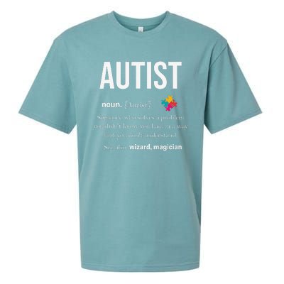 Autism Autistic Asperger Syndrom Aspie Puzzle Autist Support Sueded Cloud Jersey T-Shirt