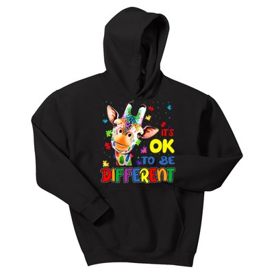 Autism Awareness Acceptance Wo Its Ok To Be Different Kids Hoodie