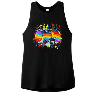 Autism Awareness Autistic Support Gift Ladies PosiCharge Tri-Blend Wicking Tank