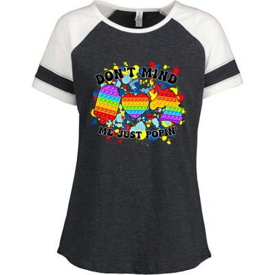 Autism Awareness Autistic Support Gift Enza Ladies Jersey Colorblock Tee