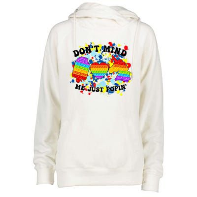 Autism Awareness Autistic Support Gift Womens Funnel Neck Pullover Hood