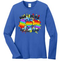 Autism Awareness Autistic Support Gift Ladies Long Sleeve Shirt