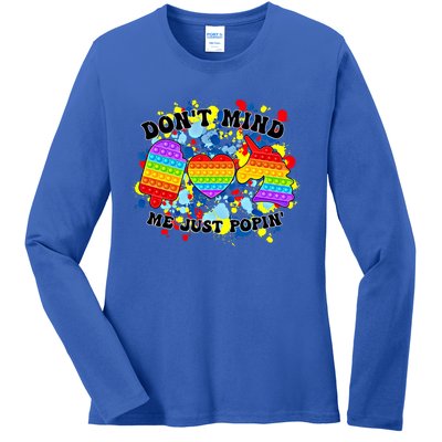 Autism Awareness Autistic Support Gift Ladies Long Sleeve Shirt