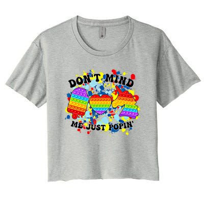 Autism Awareness Autistic Support Gift Women's Crop Top Tee