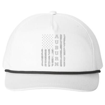 Auburn Alabama American Flag Snapback Five-Panel Rope Hat