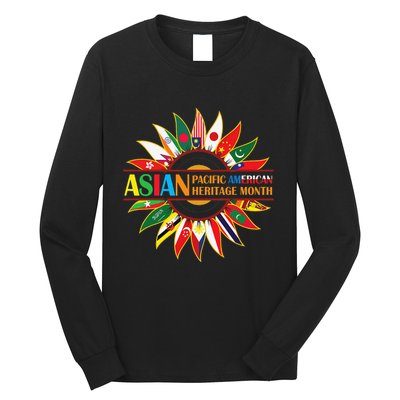Asian American and Pacific Islander Heritage Month Sunflower Long Sleeve Shirt