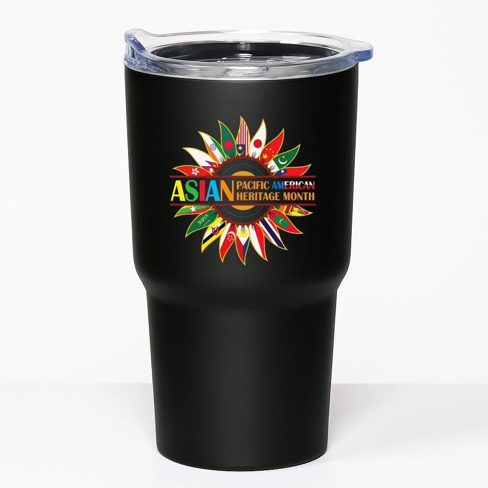 Asian American and Pacific Islander Heritage Month Sunflower Tumbler