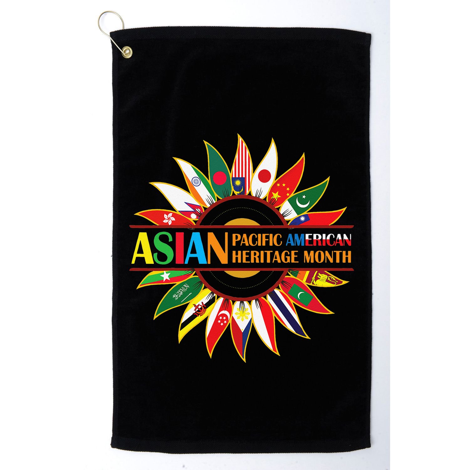 Asian American and Pacific Islander Heritage Month Sunflower Golf Towel