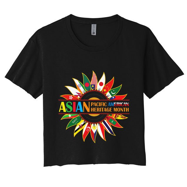 Asian American and Pacific Islander Heritage Month Sunflower Crop Top