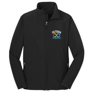 Autism Awareness Acceptance Rainbow Infinity Red Instead Cute Gift Core Soft Shell Jacket