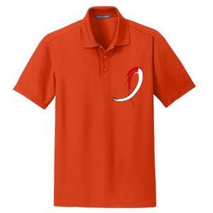 Aplastic Anemia Awareness Red White Graffiti Ribbon Dry Zone Grid Polo