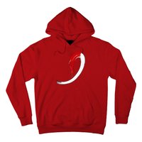 Aplastic Anemia Awareness Red White Graffiti Ribbon Hoodie