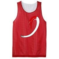 Aplastic Anemia Awareness Red White Graffiti Ribbon Mesh Reversible Basketball Jersey Tank