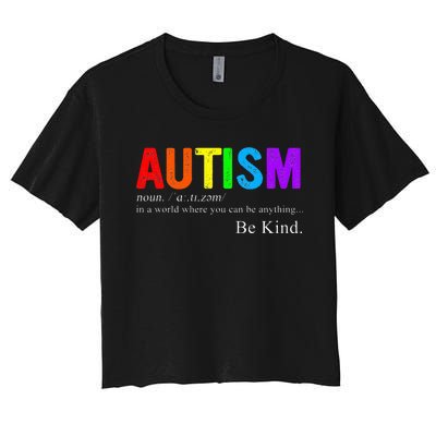 Autism Awareness  Women's Crop Top Tee