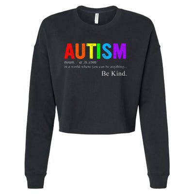 Autism Awareness  Cropped Pullover Crew